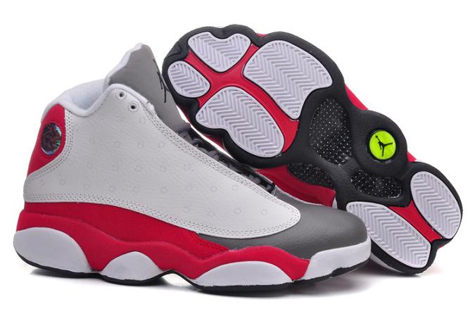 Women Jordan Shoes 13 SuperA GS Grey Toe